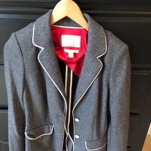 Banana Republic Gray Wool Blazer